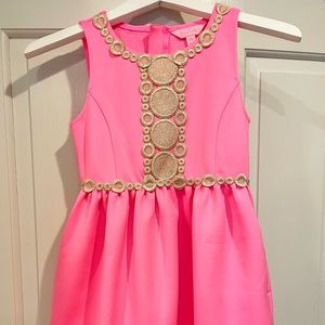 Lilly Pulitzer Baylee Dress, Girls L (8-10), Pink